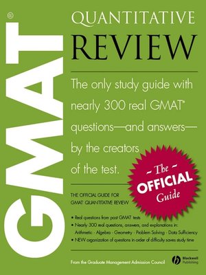 cover image of The Official Guide for GMAT Quantitative Review